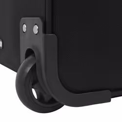 vidaXL Pilot Trolley Black Telescopic Handle Luggage Suitcase Travel Bag Case - Additional view 8