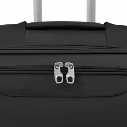 vidaXL 3 Piece Soft Case Trolley Set Black Wheeled Travel Luggage Suitcase Bag - Additional view 3