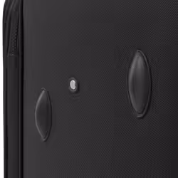 vidaXL 3 Piece Soft Case Trolley Set Black Wheeled Travel Luggage Suitcase Bag - Additional view 8