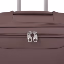 vidaXL 3 Piece Soft Case Trolley Set Coffee Wheeled Travel Luggage Suitcase - Additional view 3