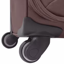 vidaXL 3 Piece Soft Case Trolley Set Coffee Wheeled Travel Luggage Suitcase - Additional view 6