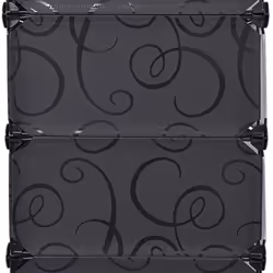 vidaXL Interlocking Shoe Organiser with 10 Compartments Black  Footwear Rack