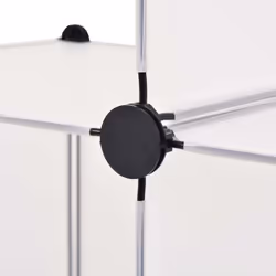vidaXL Storage Cube Organiser with 6 Compartments White Shoe Rack Cupboard - Additional view 3