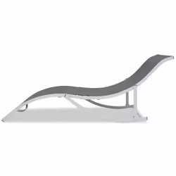 VidaXL 43654 outdoor chair Lounge Polyester, Polyvinyl chloride (PVC) Black, Grey