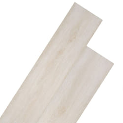 vidaXL Non Self-adhesive PVC Flooring Planks 5.26mÂ² 2mm Oak Classic White Tile