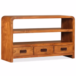 vidaXL Solid Wood with Sheesham Finish TV Cabinet 90x30x55cm Stand Lowboard - Additional view 2