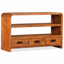 vidaXL Solid Wood with Sheesham Finish TV Cabinet 90x30x55cm Stand Lowboard - Additional view 4