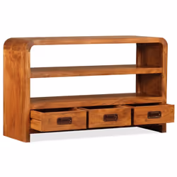 vidaXL Solid Wood with Sheesham Finish TV Cabinet 90x30x55cm Stand Lowboard - Additional view 5