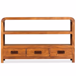 vidaXL Solid Wood with Sheesham Finish TV Cabinet 90x30x55cm Stand Lowboard - Additional view 6
