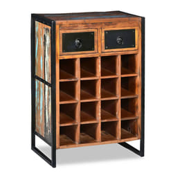 VidaXL 244831 wine rack Steel, Wood