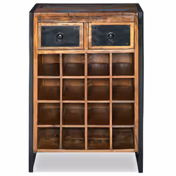 VidaXL 244831 wine rack Steel, Wood