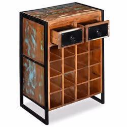 VidaXL 244831 wine rack Steel, Wood