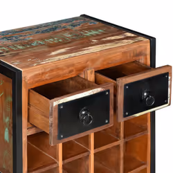 VidaXL 244831 wine rack Steel, Wood - Additional view 4