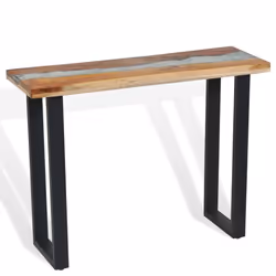 vidaXL Teak Console Table 100x35x75cm Side End Living Room Hallway Furniture