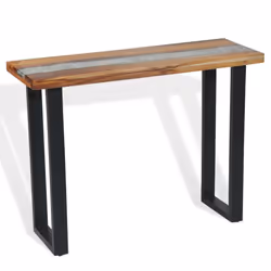 vidaXL Teak Console Table 100x35x75cm Side End Living Room Hallway Furniture - Additional view 4