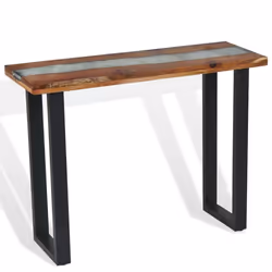 vidaXL Teak Console Table 100x35x75cm Side End Living Room Hallway Furniture - Additional view 6