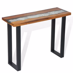 vidaXL Teak Console Table 100x35x75cm Side End Living Room Hallway Furniture - Additional view 7