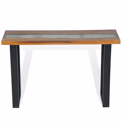 vidaXL Teak Console Table 100x35x75cm Side End Living Room Hallway Furniture - Additional view 8