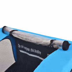 vidaXL Bike Trailer Cargo Bike Wagon Kids Bicycle Trailer Grey and Blue 30 kg