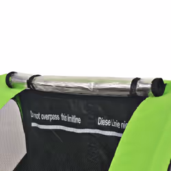 vidaXL Bike Trailer Cargo Bike Wagon Bicycle Trailer Grey and Green 30 kg