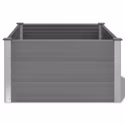 vidaXL Garden Raised Bed WPC 100x100x54cm Grey Outdoor Flower Pot Raised Bed - Additional view 5