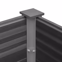 vidaXL Garden Raised Bed WPC 100x100x54cm Grey Outdoor Flower Pot Raised Bed - Additional view 6