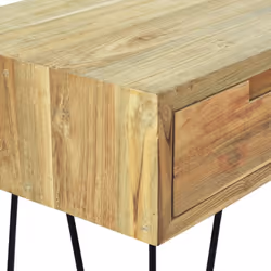 vidaXL Solid Teak Console Table 120x35x76cm with 3 Drawers Sideboard Desk - Additional view 7