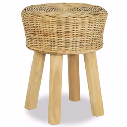 vidaXL Bar Stool 35x45cm Natural Rattan Home Kitchen Office Cafe Chair Seat