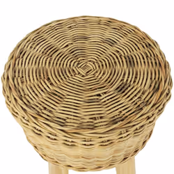 vidaXL Bar Stool 35x45cm Natural Rattan Home Kitchen Office Cafe Chair Seat