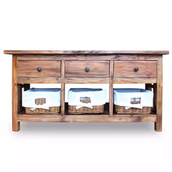 vidaXL Sideboard Storage Cupboard Side Cabinet Highboard Solid Mahogany Wood