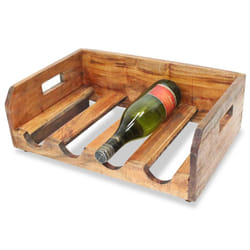 vidaXL Wine Racks 4 pcs for 16 Bottles Wine Shelf Holder Solid Mahogany Wood