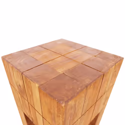 vidaXL Stool Footrest Entryway Footstool Pouffe Ottoman Solid Mahogany Wood
