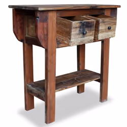 vidaXL Console Table Hall End Table Accent Side Table Mixed Recycled Wood - Additional view 2