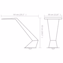 vidaXL Pool Fountain Stainless Steel 64x30x52cm Silver Pond Water Cascade Kit - Additional view 4