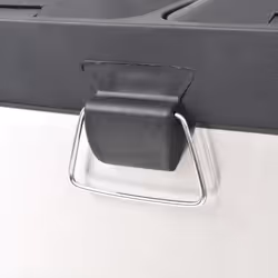 vidaXL Recycling Pedal Garbage Trash Bin Stainless Steel 36 L Waste Dustbin