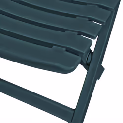 vidaXL Bistro Set Three Piece Plastic Green Outdoor Folding Table and Chairs - Additional view 3