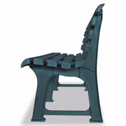vidaXL Garden Bench 145.5x49x74cm Plastic Green Outdoor Patio Seat Furniture