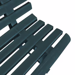 vidaXL Garden Bench 145.5x49x74cm Plastic Green Outdoor Patio Seat Furniture