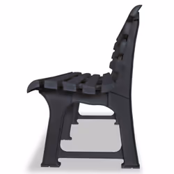 vidaXL Garden Bench Plastic Anthracite Outdoor Furniture Backyard Seating