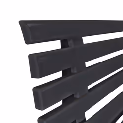 vidaXL Garden Bench Plastic Anthracite Outdoor Furniture Backyard Seating - Additional view 4