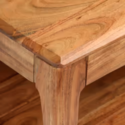 vidaXL Solid Wood Coffee Table 88x50x38cm Living Room Furniture Plant Stand - Additional view 4