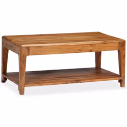 vidaXL Solid Wood Coffee Table 88x50x38cm Living Room Furniture Plant Stand - Additional view 7