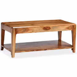 vidaXL Solid Wood Coffee Table 88x50x38cm Living Room Furniture Plant Stand - Additional view 9