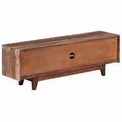 vidaXL Solid Acacia Wood TV Cabinet Vintage 118x30x40cm Entertainment Stand