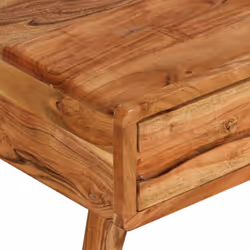 vidaXL Solid Wood Coffee Table with Carved Drawer 100x50x40cm Home Furniture - Additional view 3