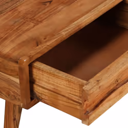vidaXL Solid Wood Coffee Table with Carved Drawer 100x50x40cm Home Furniture - Additional view 4