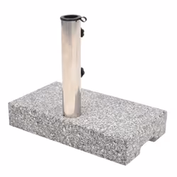 vidaXL Parasol Base Granite Rectangular 25 kg Outdoor Umbrella Stand Holder
