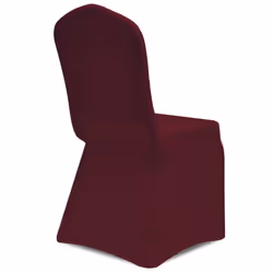 vidaXL 100x Stretch Chair Covers Bordeaux Banquet Seat Slipcover Protector - Additional view 4