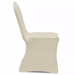 vidaXL 100x Stretch Chair Covers Cream Banquet Party Seat Slipcover Protector