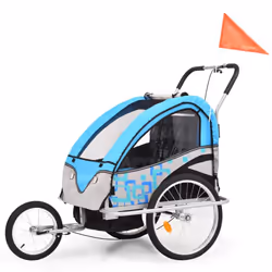 vidaXL 2-in-1 Bicycle Trailer & Stroller | Convertible Kids' Stroller